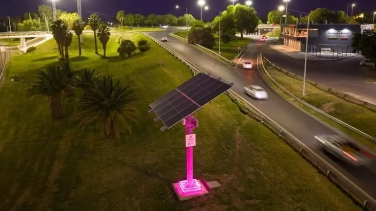 La primera ruta solar del país ya funciona en San Juan y tiene un detalle clave