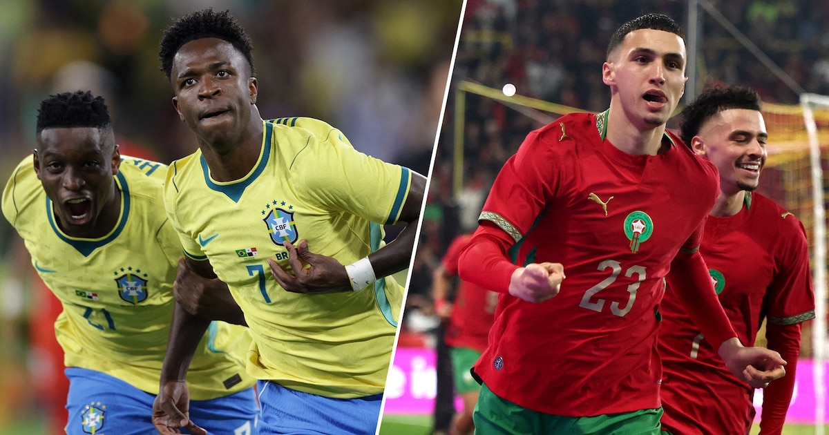 Partido de fútbol entre Brasil y Marruecos en el Mundial 2026