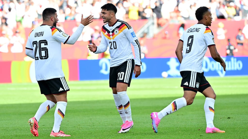 Jugadores de Alemania celebrando un gol en el Mundial 2026