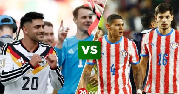 Partido entre Alemania y Paraguay en el Mundial 2026