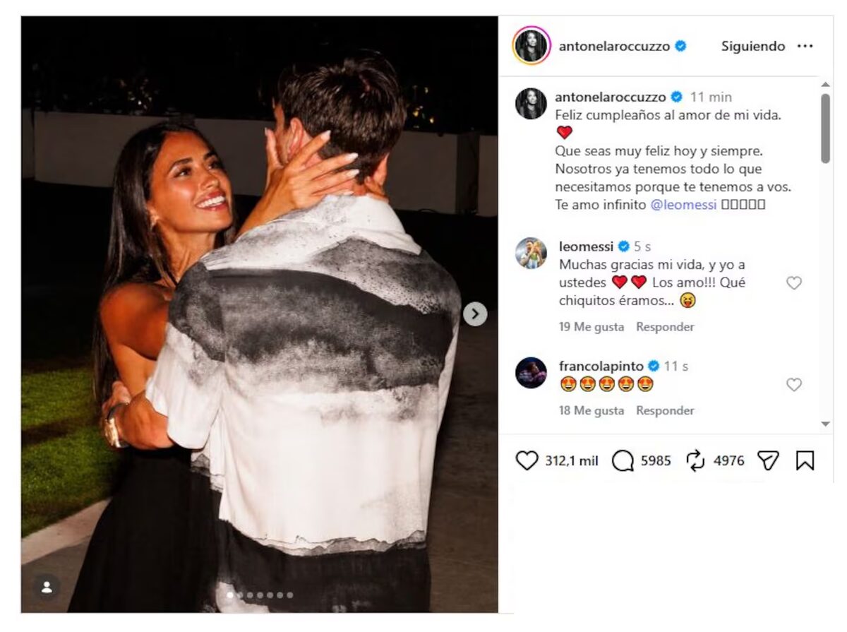 Antonela Roccuzzo celebra el cumpleaños de Messi con un emotivo video