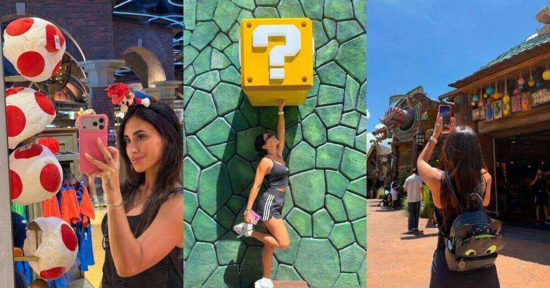Antonela Roccuzzo en los parques de Orlando