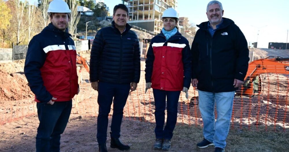 Avance de las obras del puente en 'Y' en el Acceso Norte de Neuquén