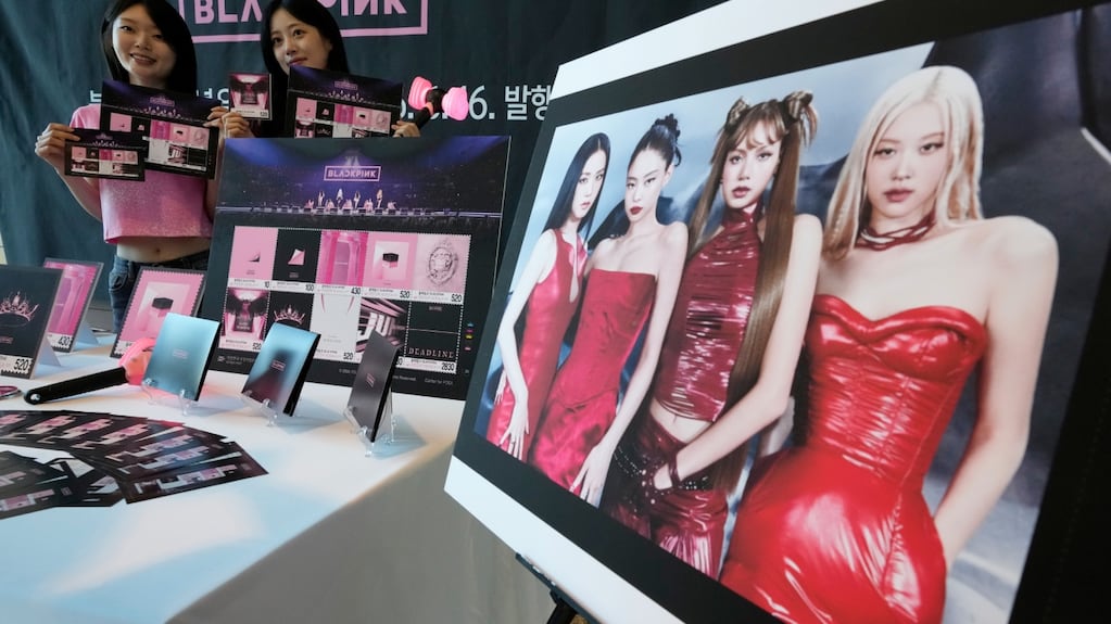 Sellos postales conmemorativos de Blackpink