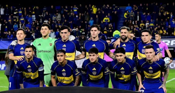 Boca Juniors en un partido amistoso