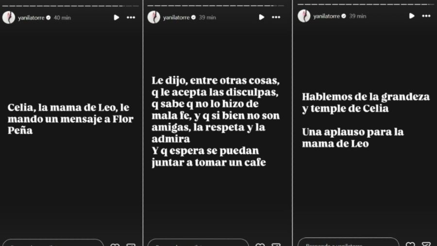 Celia Cuccitini envía un mensaje a Florencia Peña sobre Jorge Messi