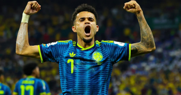 Jugadores de la selección colombiana celebran tras un gol en el Mundial 2026
