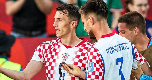 Jugadores de Croacia celebran el gol de Ante Budimir contra Panamá en el Mundial 2026