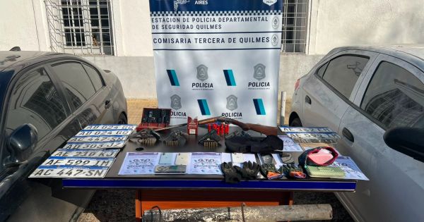 Operativo policial en Quilmes contra banda de entraderas