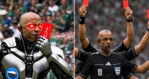 Wilton Sampaio durante el partido inaugural del Mundial 2026