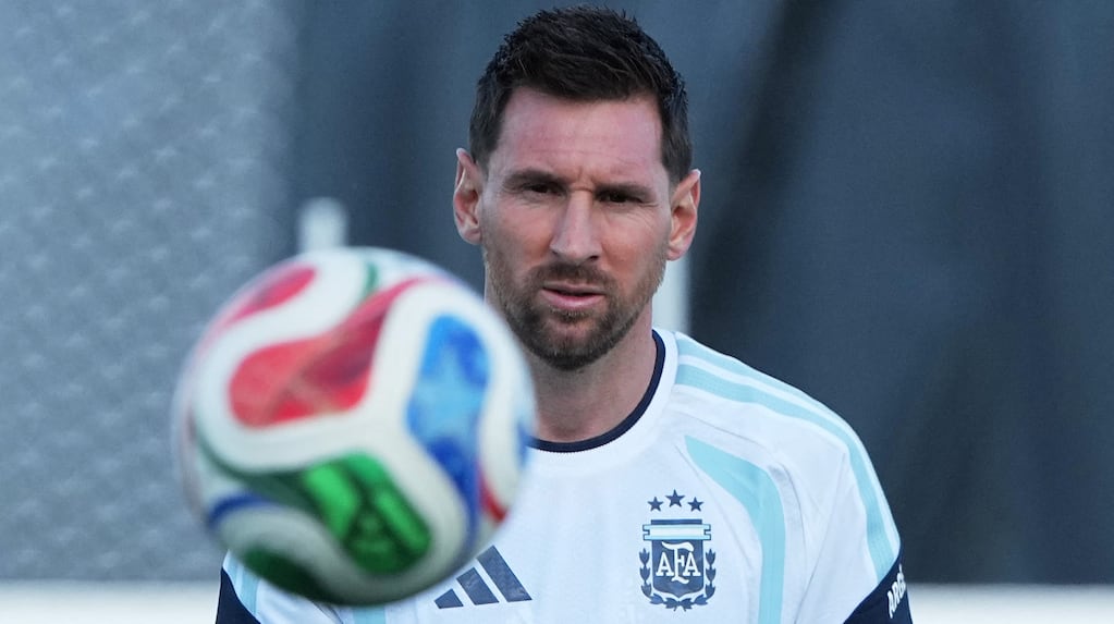 Lionel Messi en el entrenamiento previo al Mundial 2026