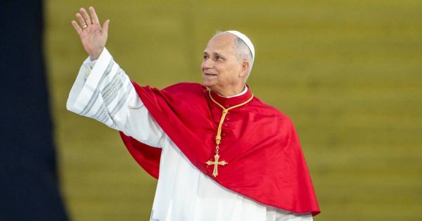 El Papa León XIV durante una ceremonia