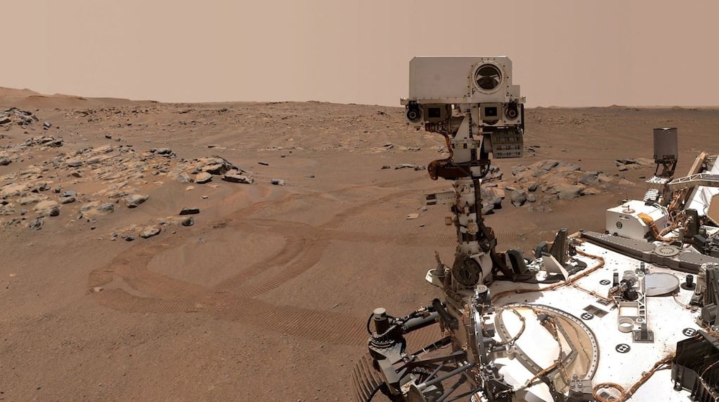 El rover Perseverance en la superficie de Marte