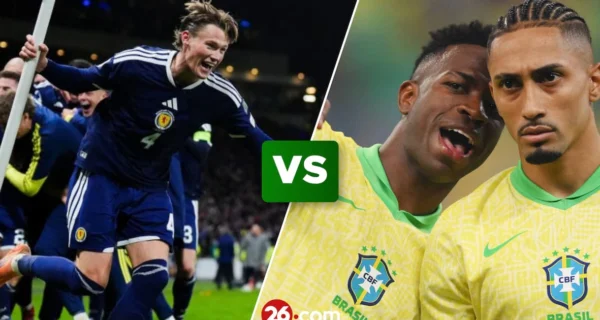 Escocia vs Brasil en el Mundial 2026