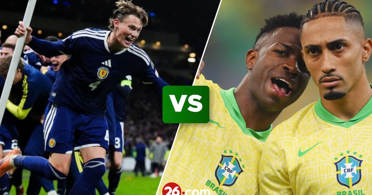 Escocia vs Brasil en el Mundial 2026