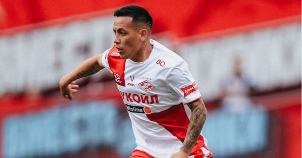Esequiel Barco durante un partido