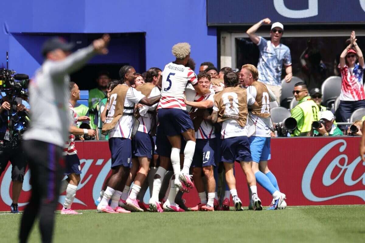Estados Unidos celebra su victoria sobre Australia en el Mundial 2026