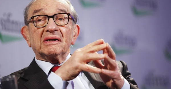 Alan Greenspan en un evento público