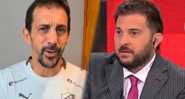 José Chatruc y Diego Brancatelli discutiendo sobre Messi