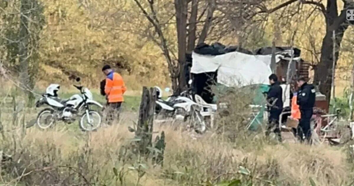 Mujer herida en un refugio en La Pampa