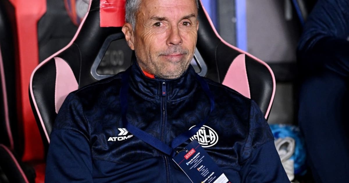 Gustavo Álvarez durante un partido de San Lorenzo