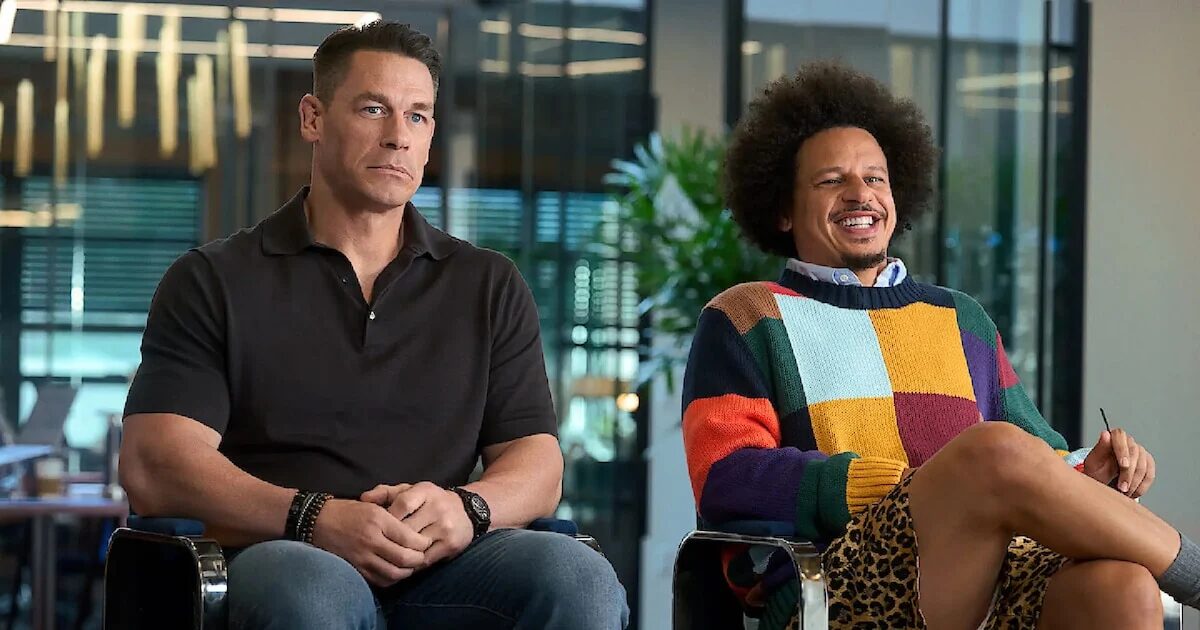 Escena de la película Hermanito con John Cena y Eric André