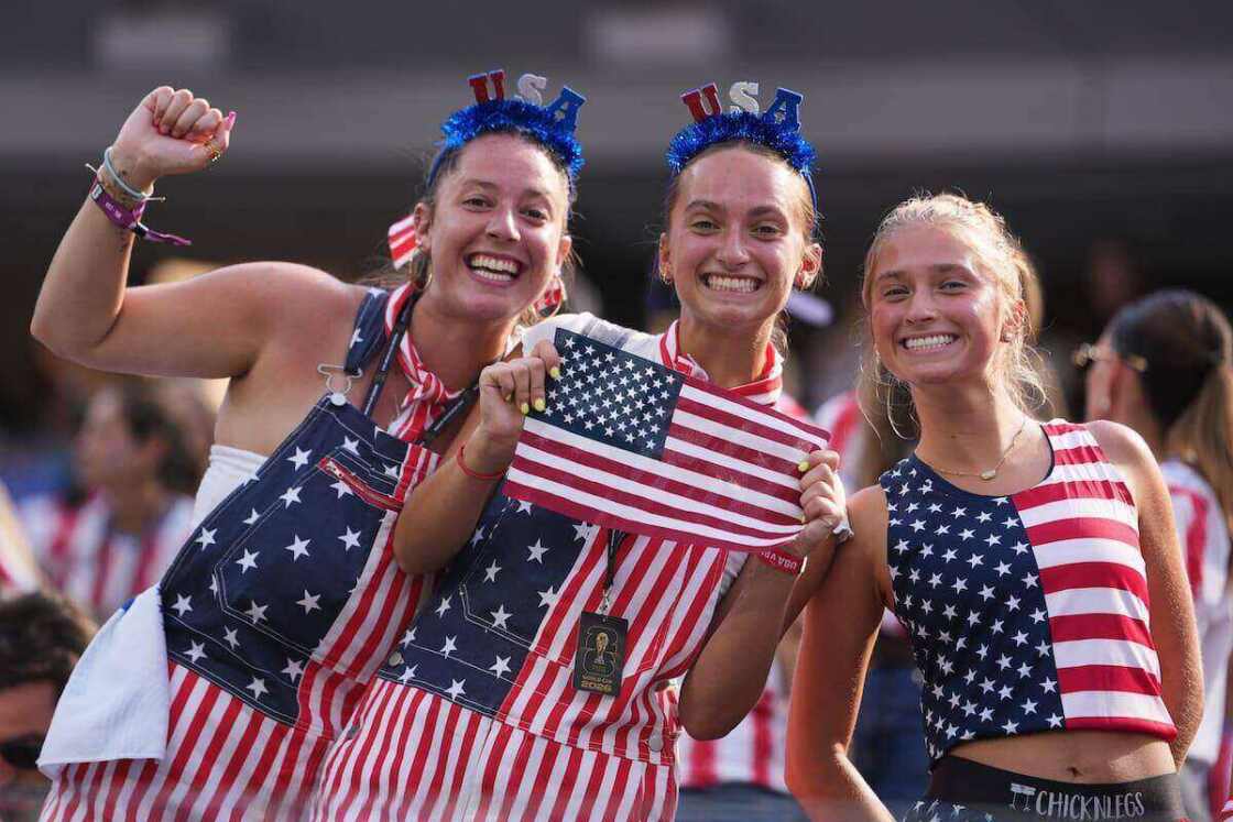 Celebración de la selección de Estados Unidos tras su victoria sobre Paraguay