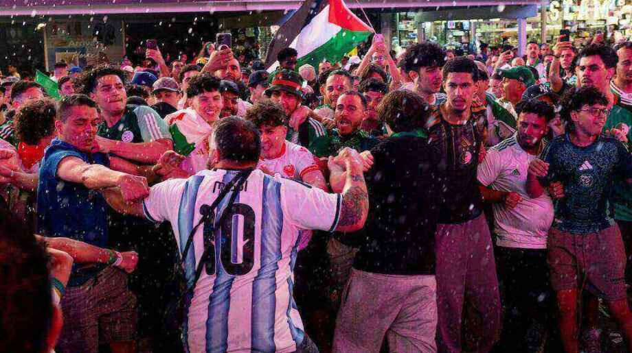 Incidentes entre hinchas en Times Square antes del Mundial 2026
