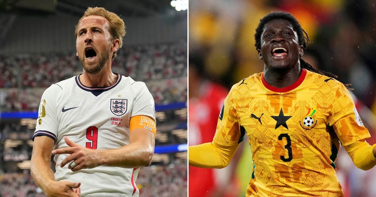 Partido entre Inglaterra y Ghana en el Mundial 2026