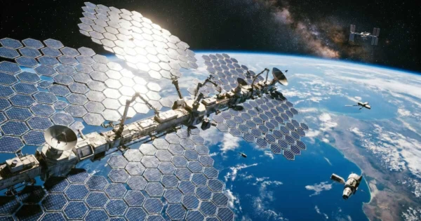 Planta solar espacial diseñada por la Universidad de Xidian