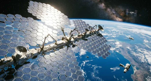 Planta solar espacial diseñada por la Universidad de Xidian