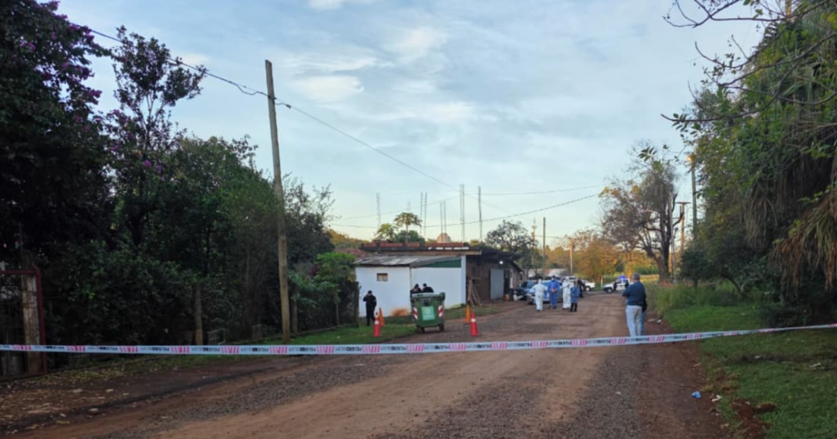Contenedor de residuos en Posadas donde fue hallado un feto