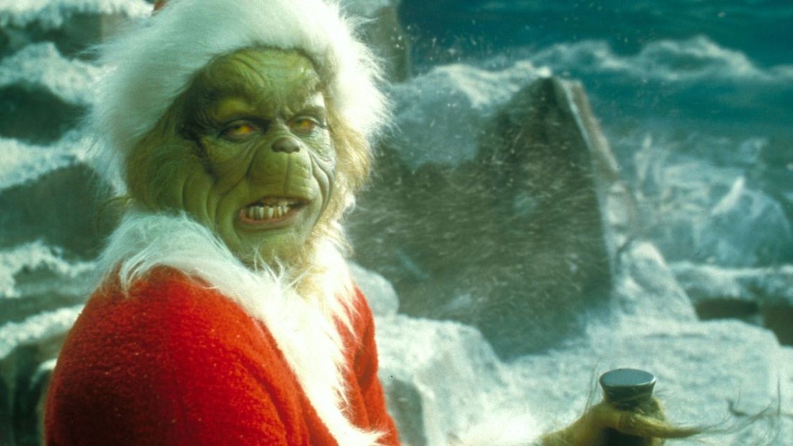 Jim Carrey como El Grinch en la película original de 2000