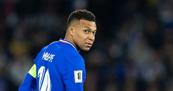 Kylian Mbappé en la final del Mundial 2022