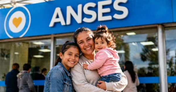 Beneficiarios de la AUH recibiendo asistencia económica
