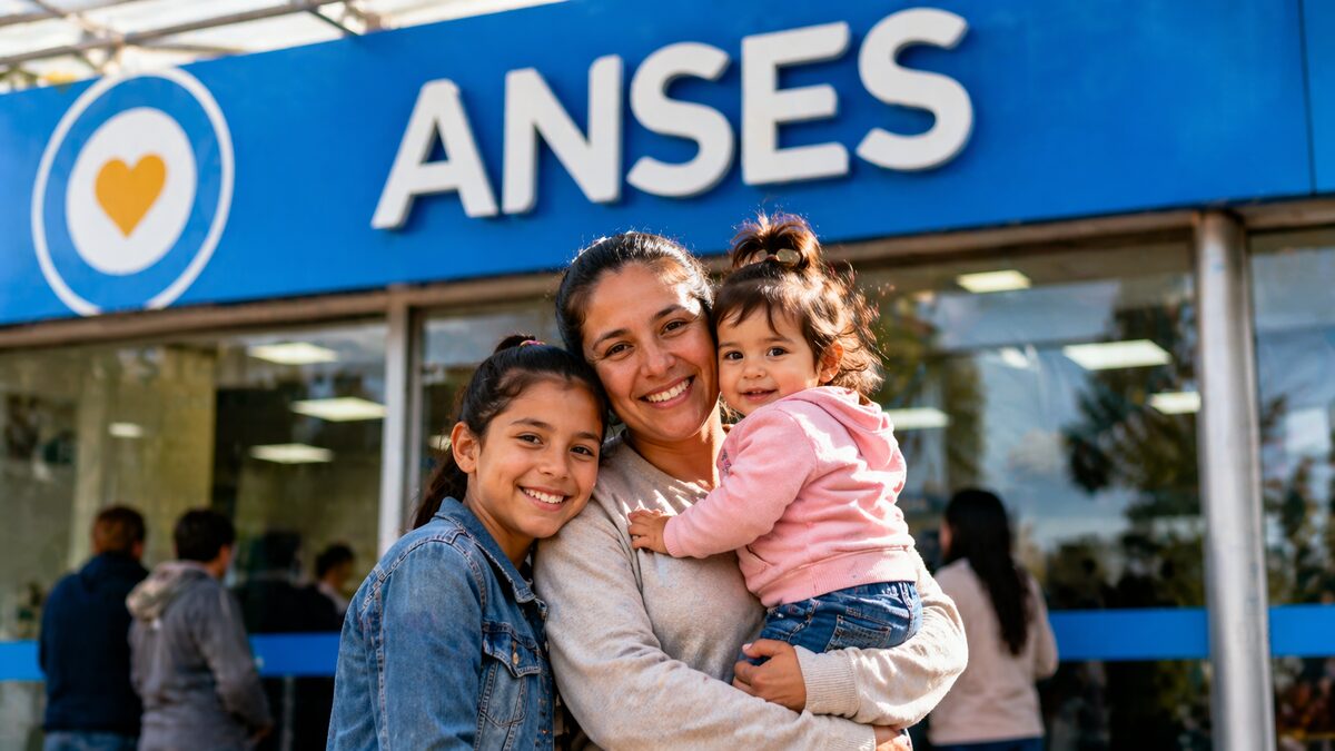 Beneficiarios de la AUH recibiendo asistencia económica