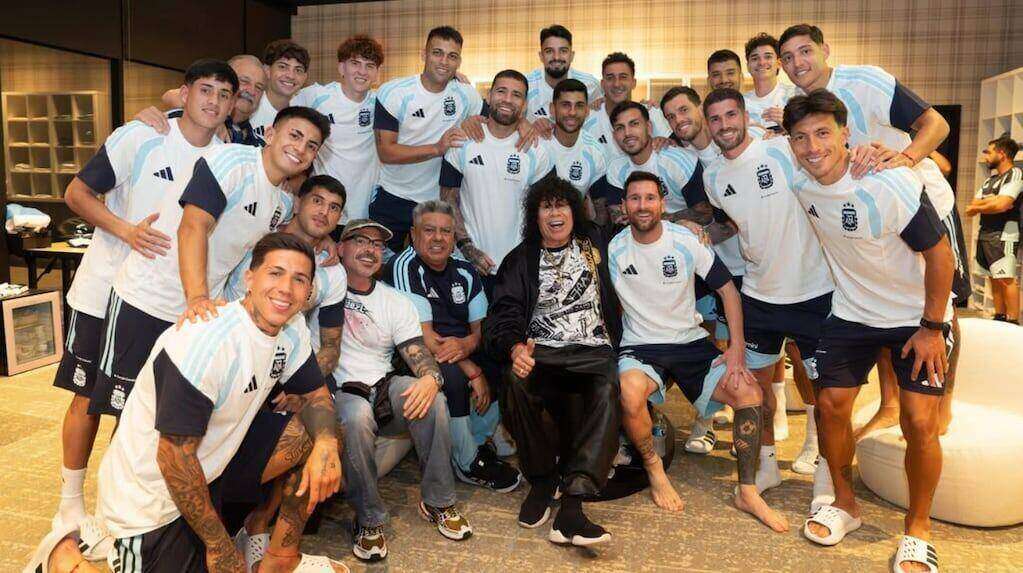 La Mona Jiménez con la Selección Argentina en Kansas