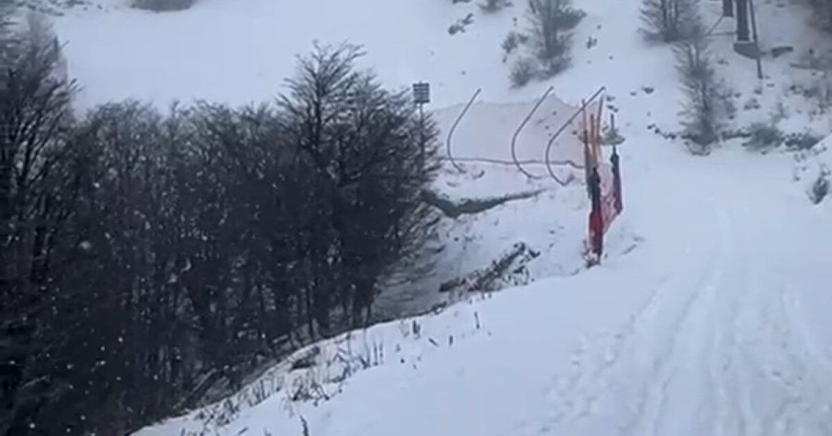 Nieve en el Cerro Catedral en Bariloche
