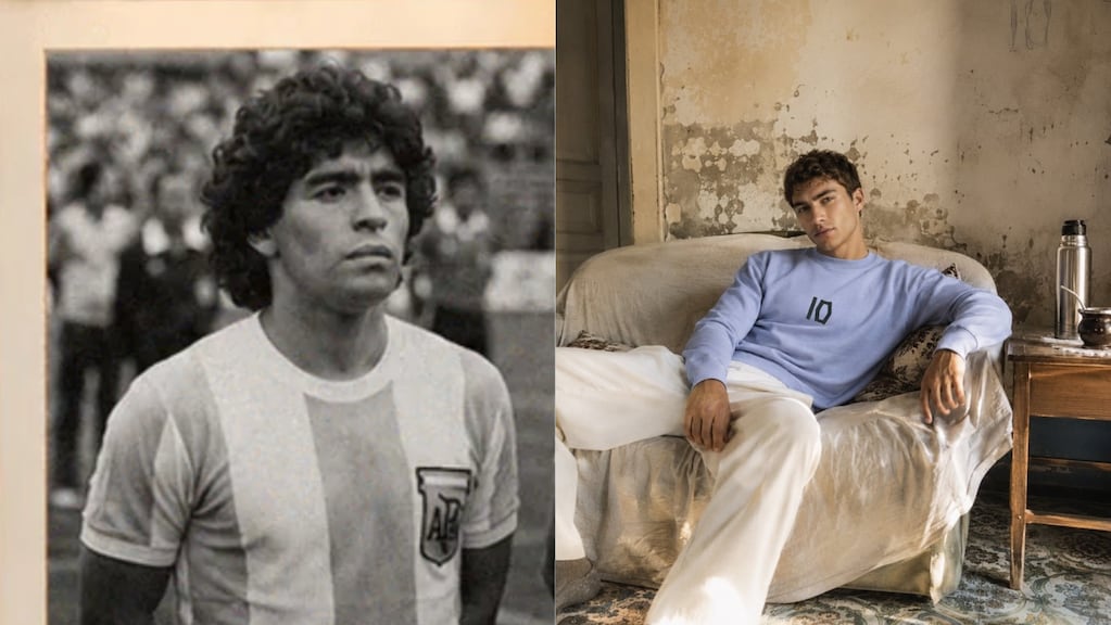 Prendas de la nueva marca de moda oficial de Diego Maradona