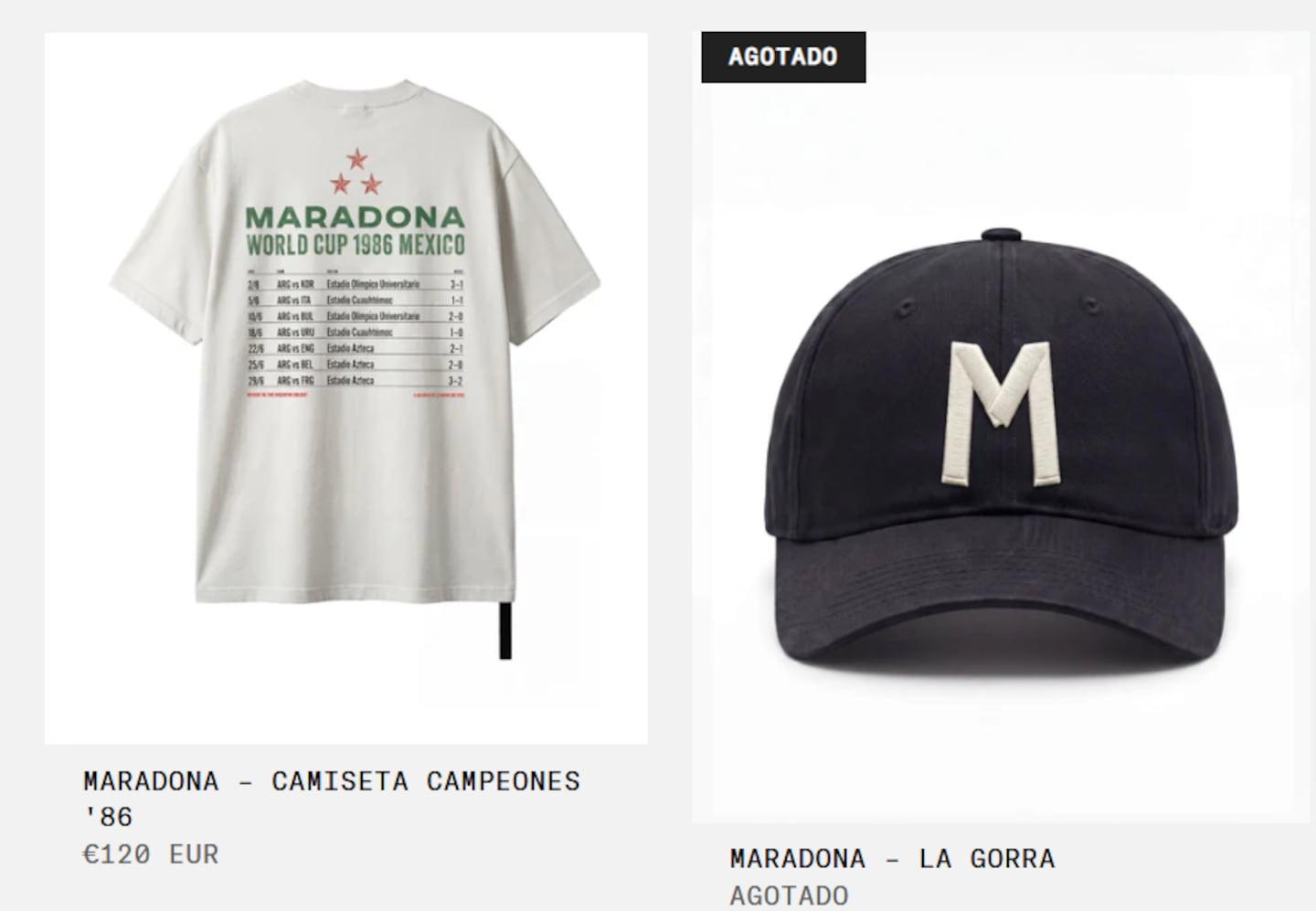 Lanzan la primera marca de moda oficial de Diego Maradona con el aval de su familia