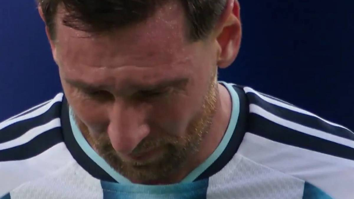Lionel Messi emocionado durante el Mundial 2026