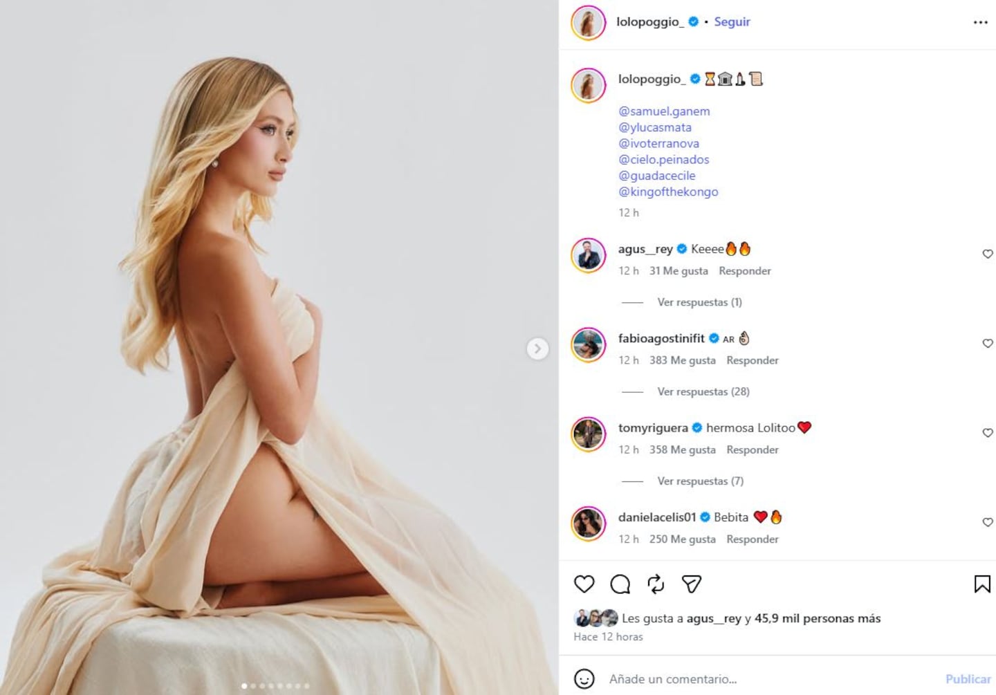 Lolo Poggio desata la polémica con fotos audaces y rumores de romance