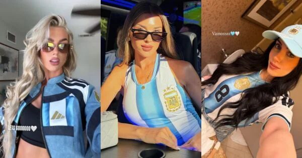 Mujeres de la Selección Argentina mostrando sus looks en el Mundial 2026