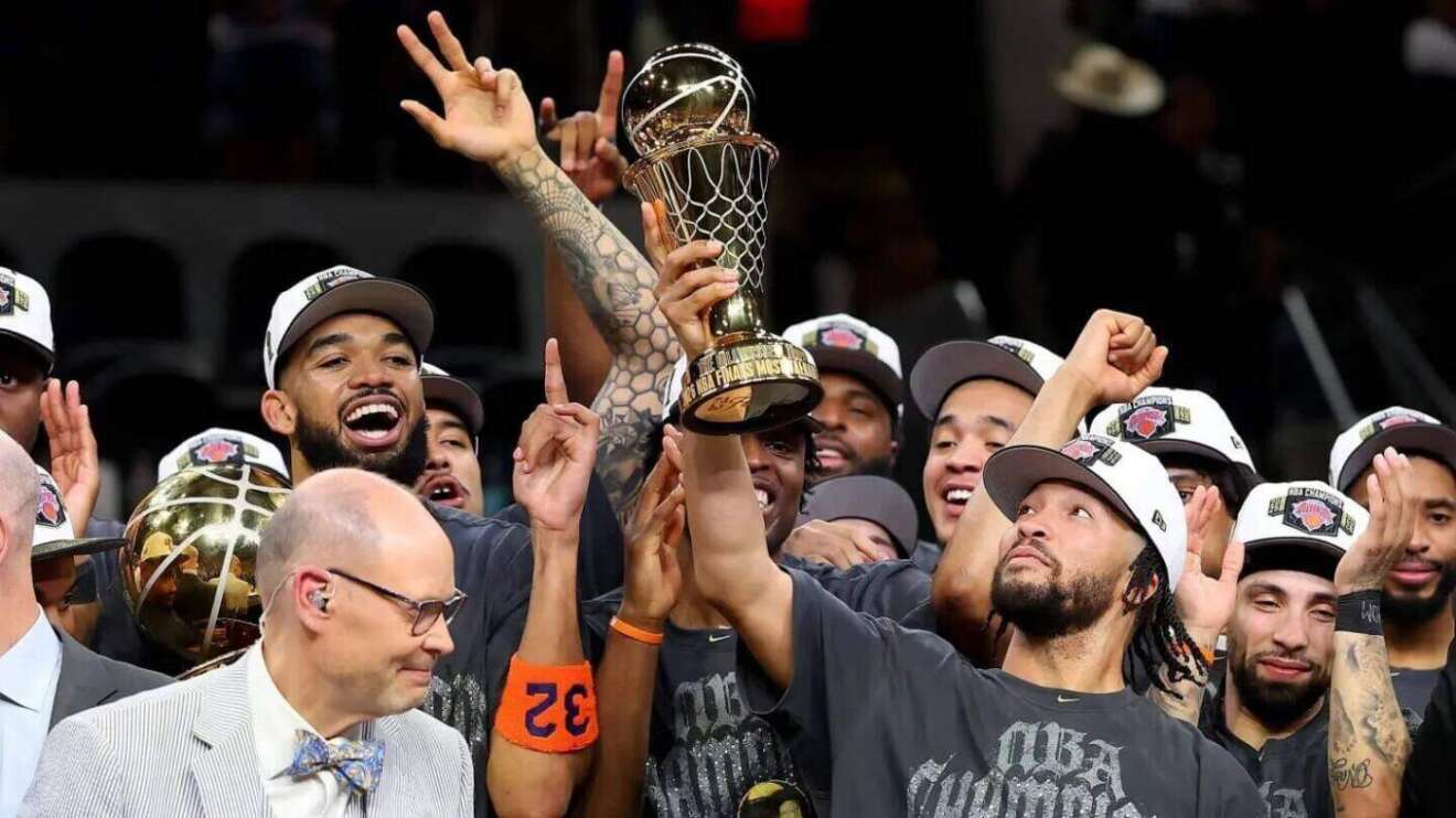Celebración de los New York Knicks tras ganar la NBA