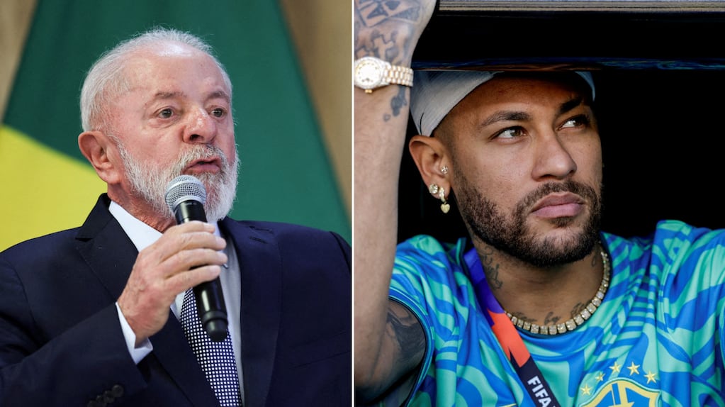 Lula Da Silva bromeando sobre Neymar en un evento público