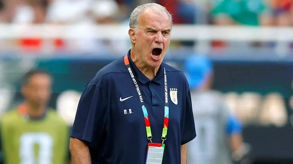 Marcelo Bielsa en conferencia de prensa tras la eliminación de Uruguay en el Mundial 2026