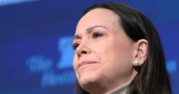 María Corina Machado en un llamado a la unidad tras terremotos en Venezuela