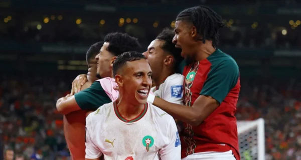 Marruecos celebra su victoria en la tanda de penales contra Países Bajos en el Mundial 2026