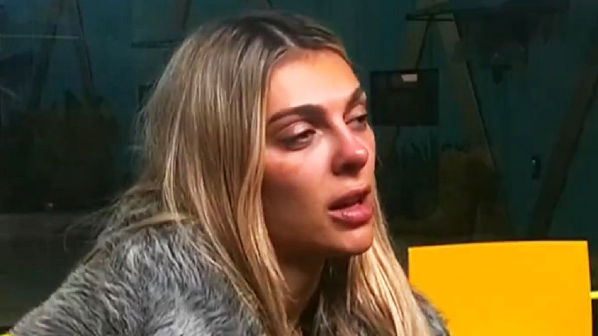 Nenu López emocionada en Gran Hermano tras la salida de Zunino