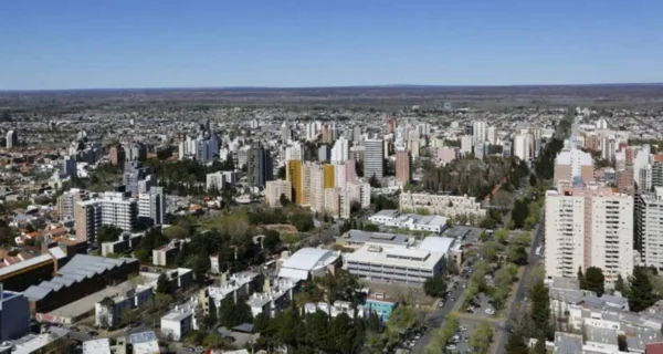 Mapa económico de Neuquén destacando su crecimiento en comparación con otras provincias